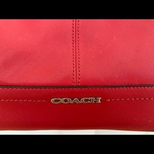 Beautiful bright red Coach handbag!